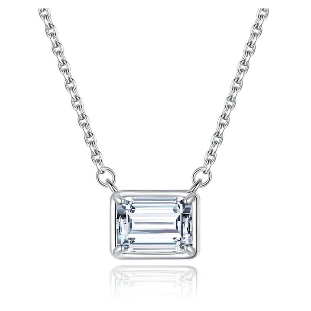 Minimalist Necklace*Simulated Diamond*Waterproof Jewellery *Tarnish Free